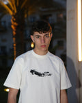 White "MOMENT X" regular fit T-shirt