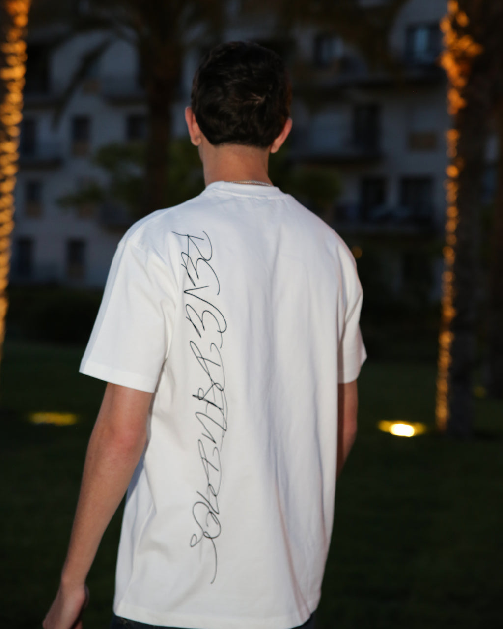White "MOMENT X" regular fit T-shirt