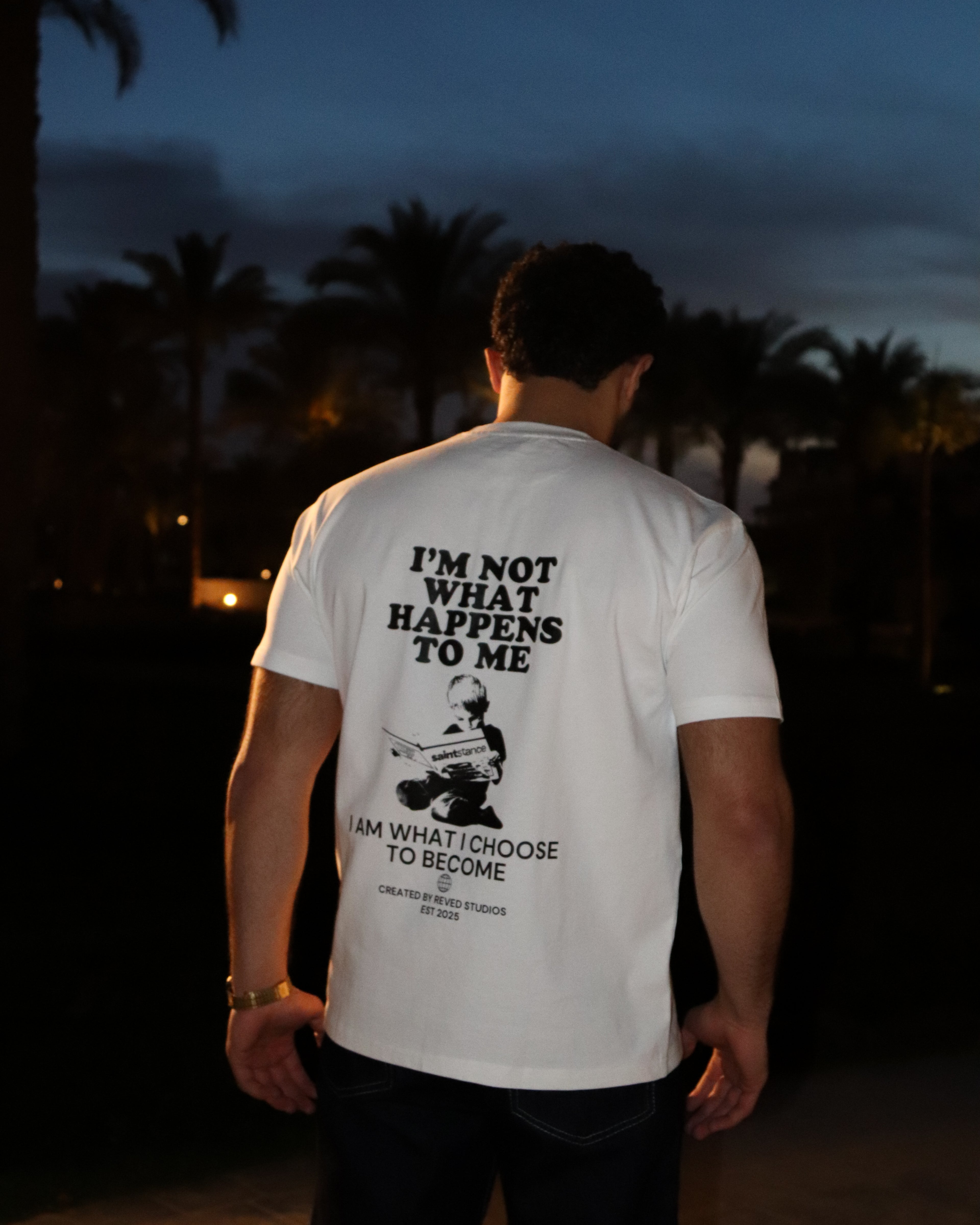 White "CTRL YOUR STORY" Regular fit T-shirt