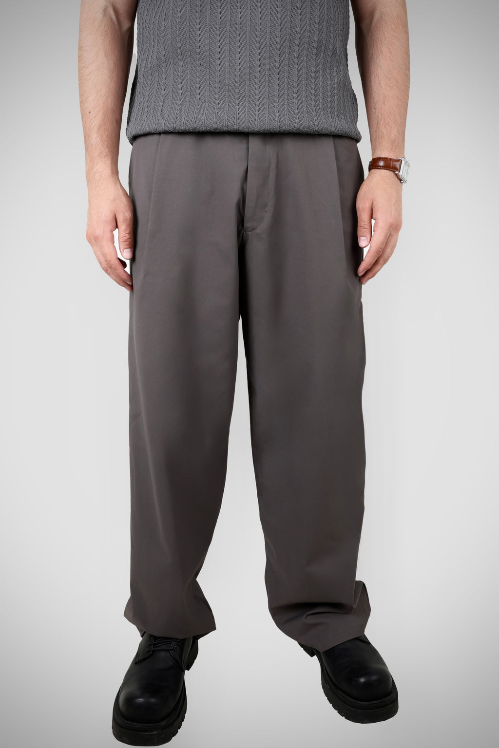 GRAY TAILOR PANTS