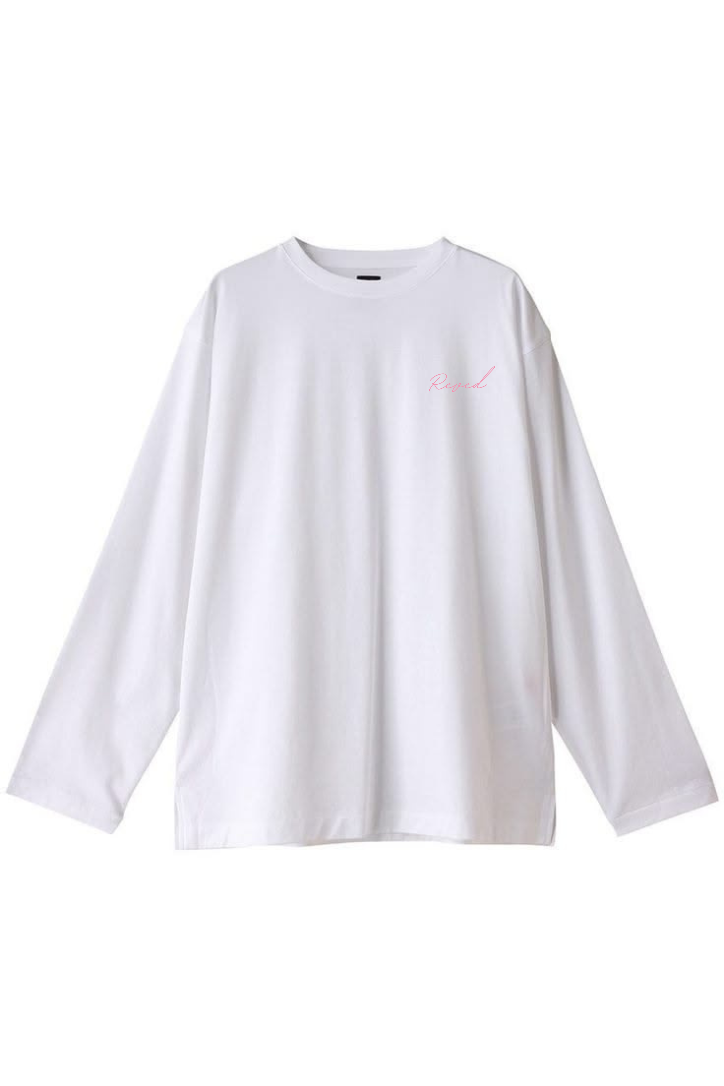 white "WANTED MORE" long sleeve t-shirt