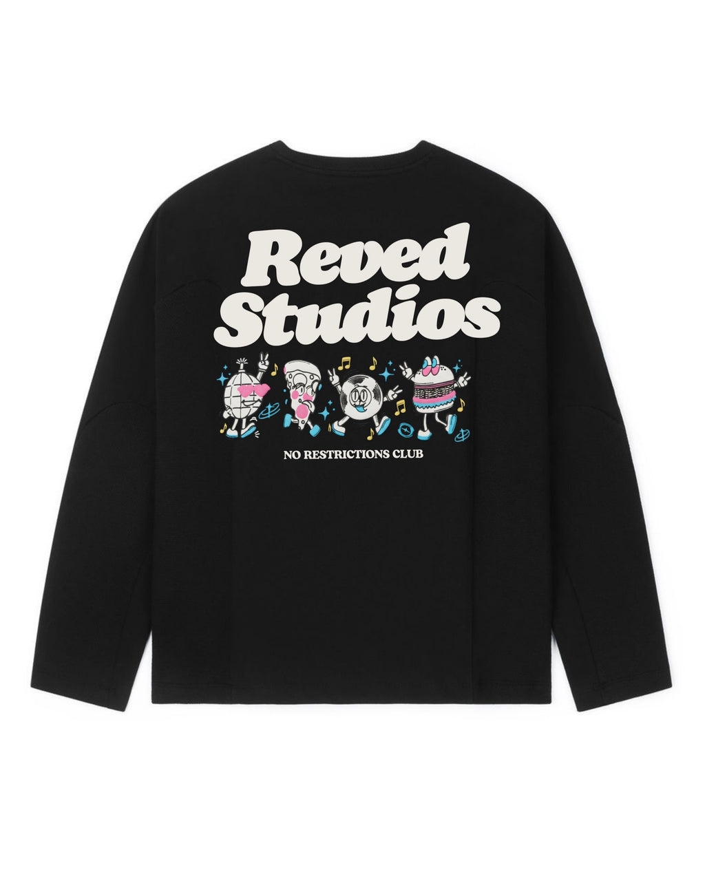 Black "NO RESTRICTION CLUB" long sleeve