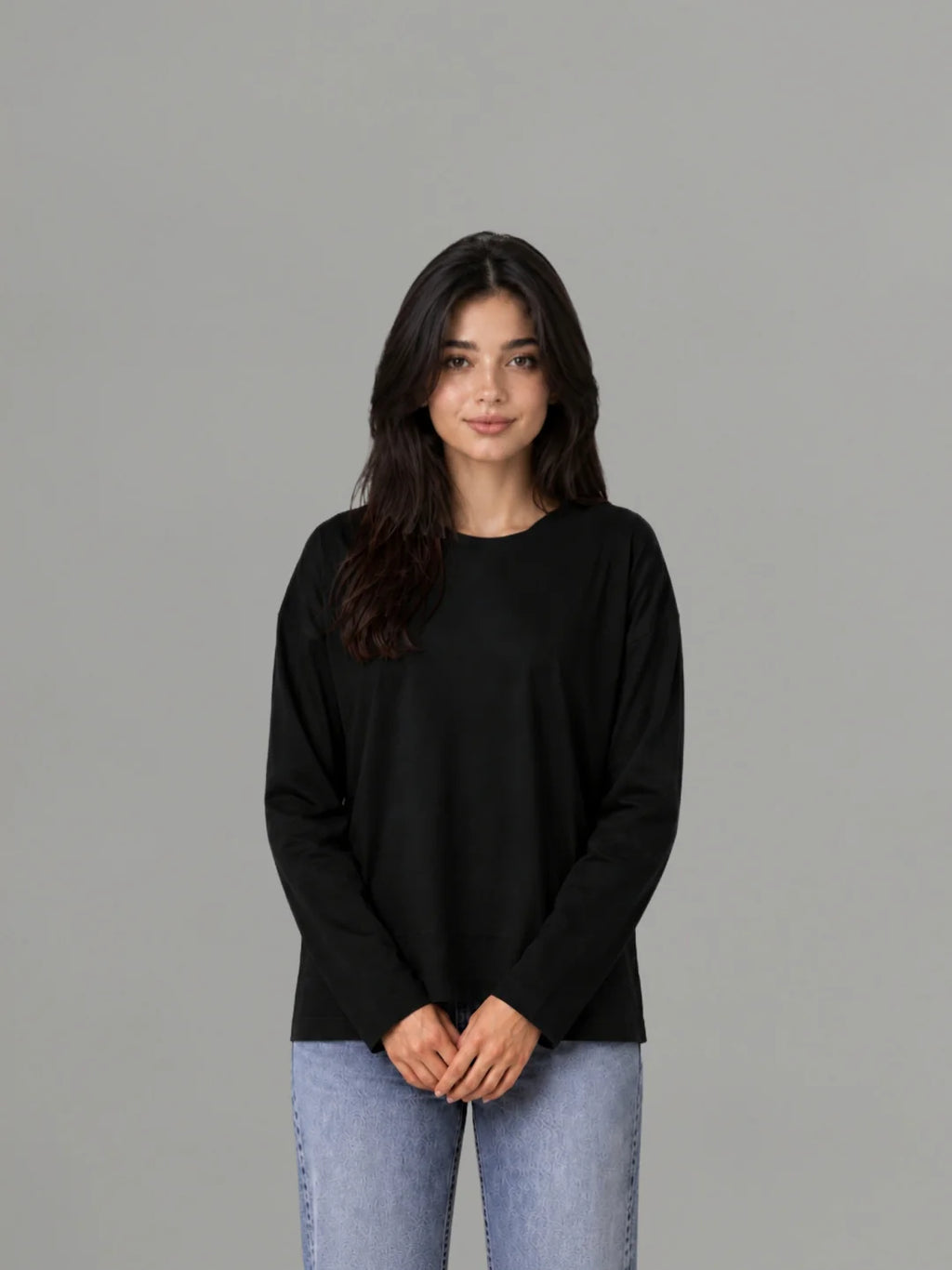 Black basic long sleeve