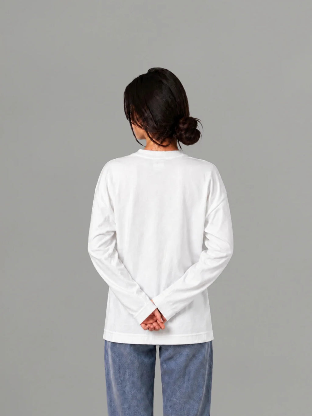 White basic long sleeve