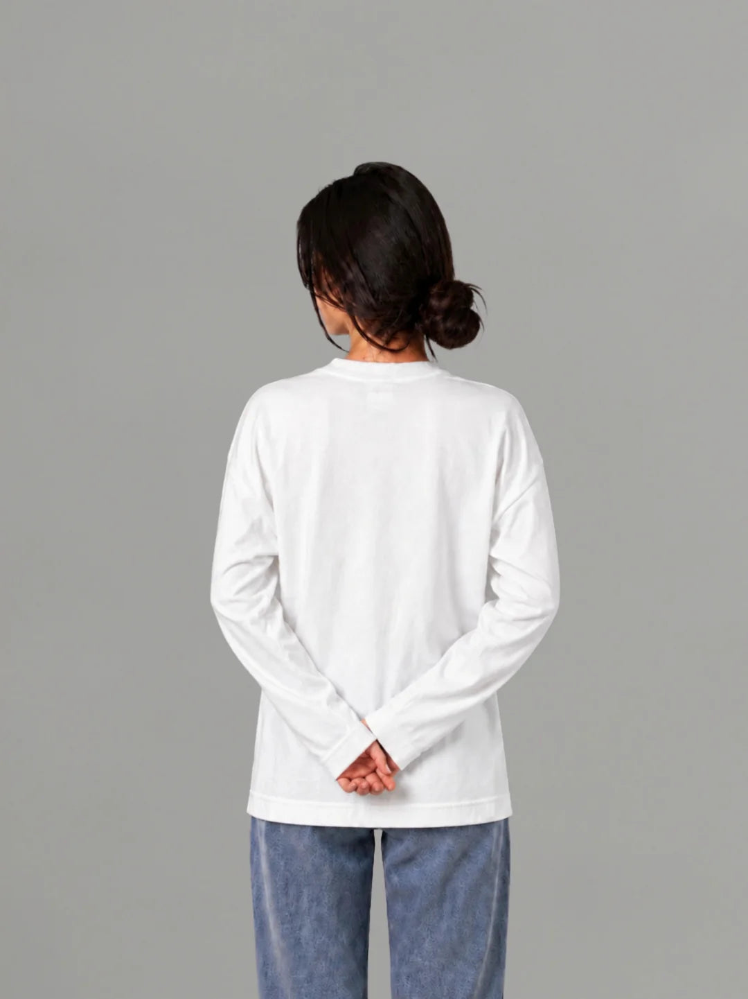 White basic long sleeve