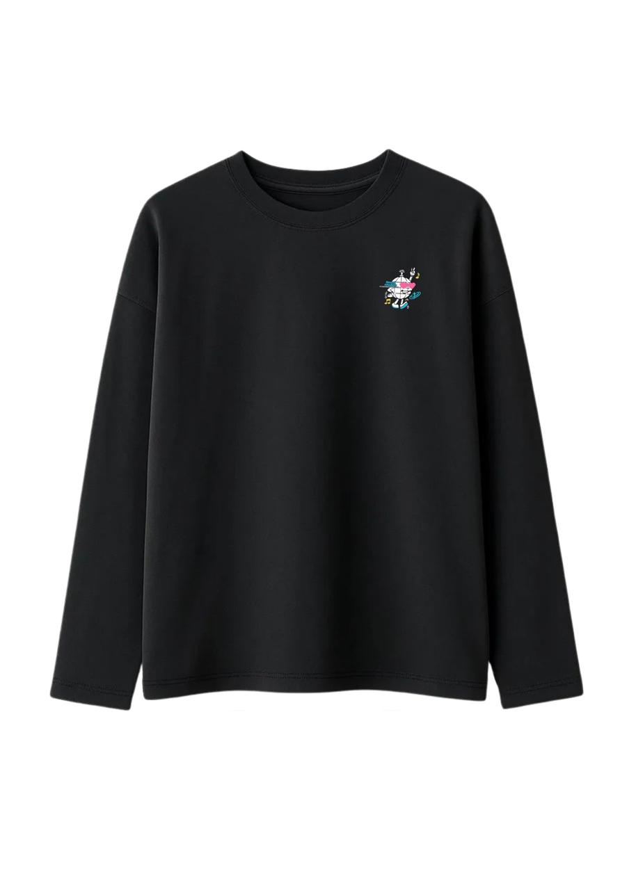 Black "NO RESTRICTION CLUB" long sleeve