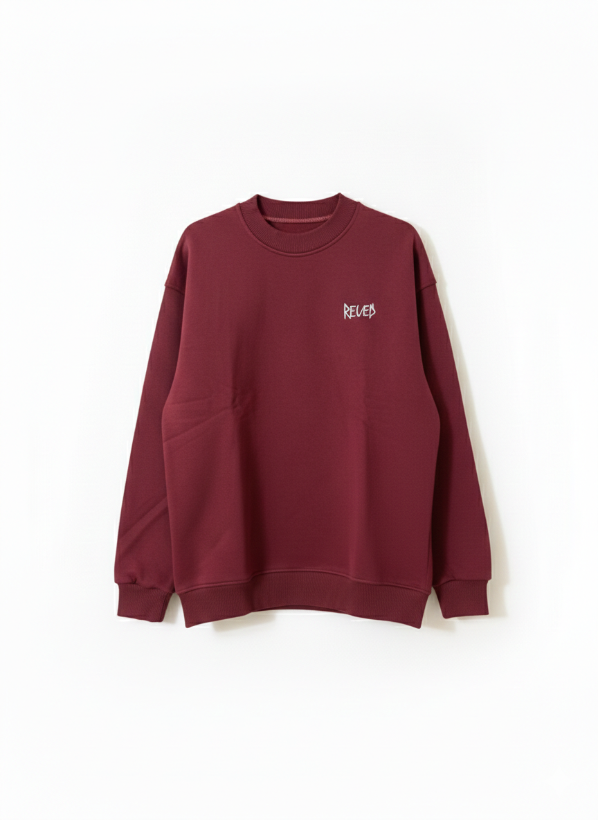 img_8473 Burgundy Crew neck - Image 1